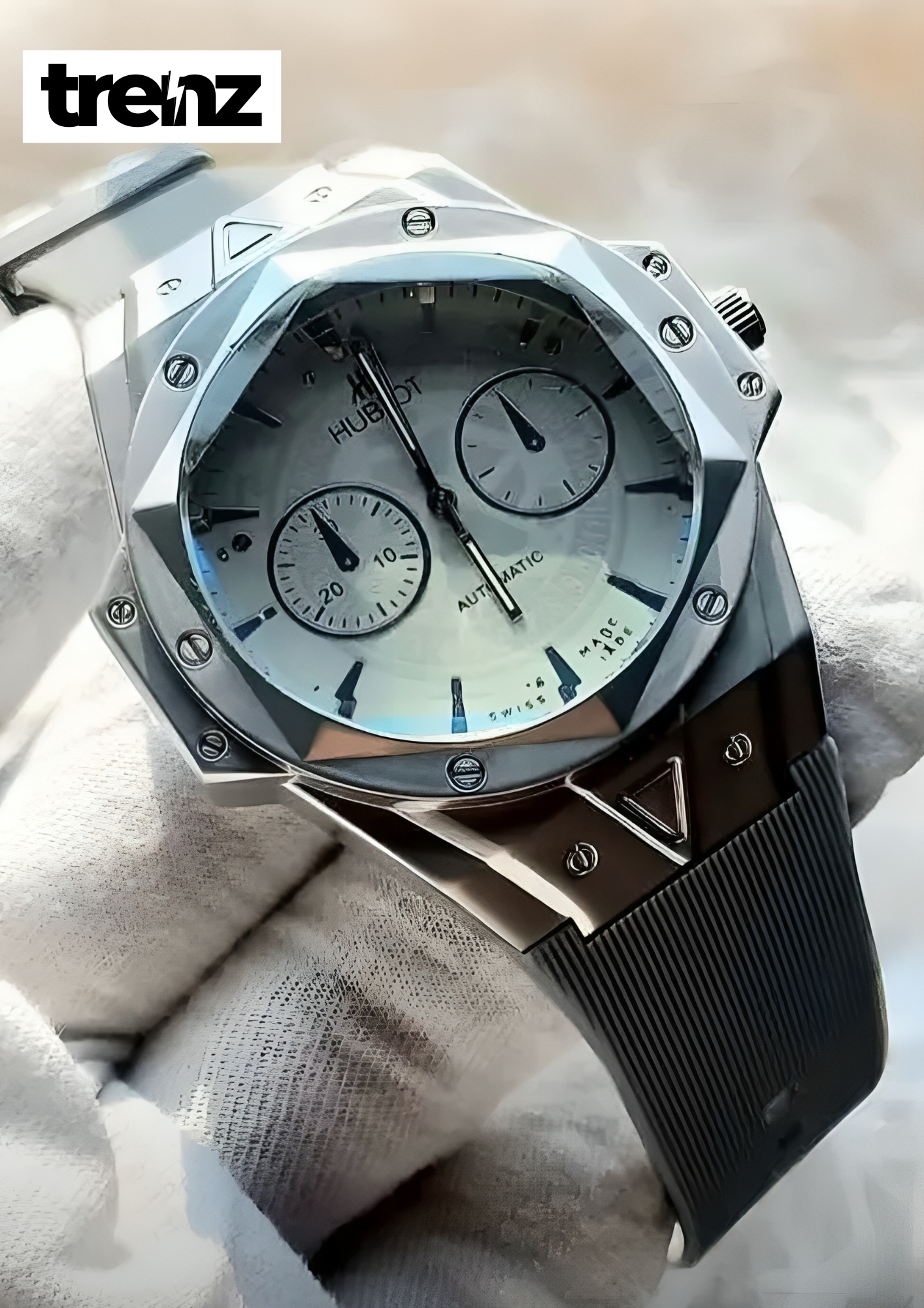 Elegant Men's Formal Analogue Watch - Leather Strap