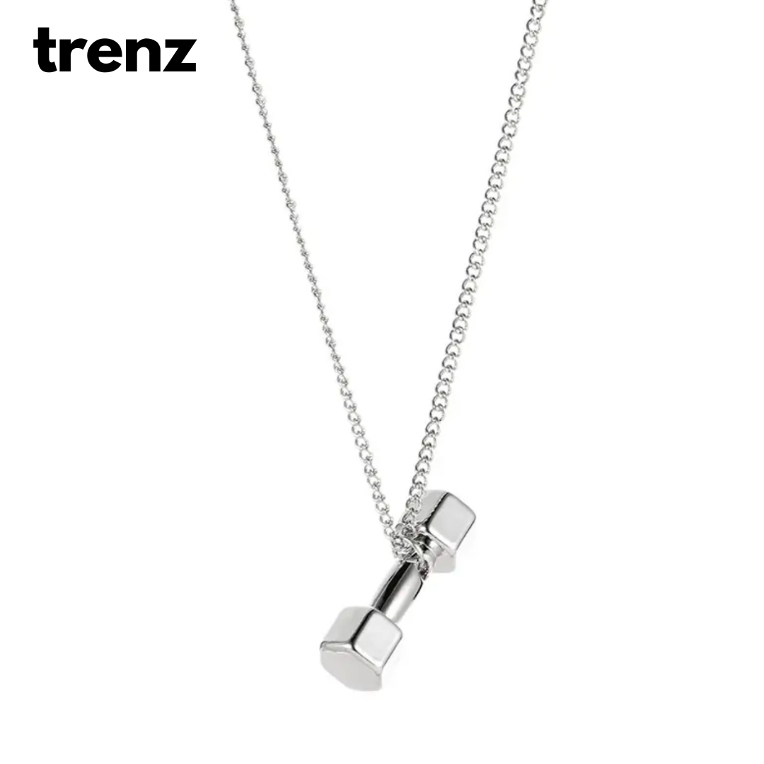 Gym Dumbbell Pendant With High Quality Chain