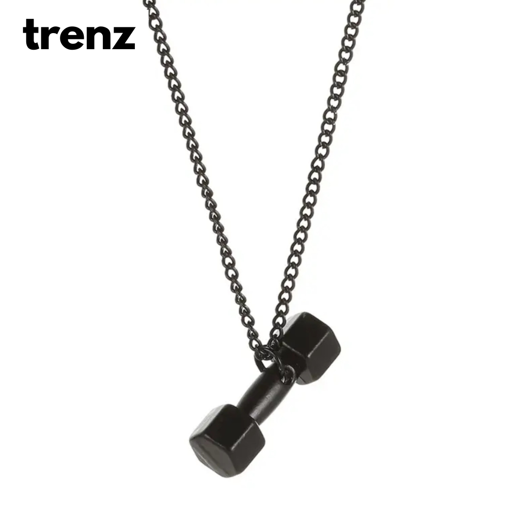 Gym Dumbbell Pendant With High Quality Chain