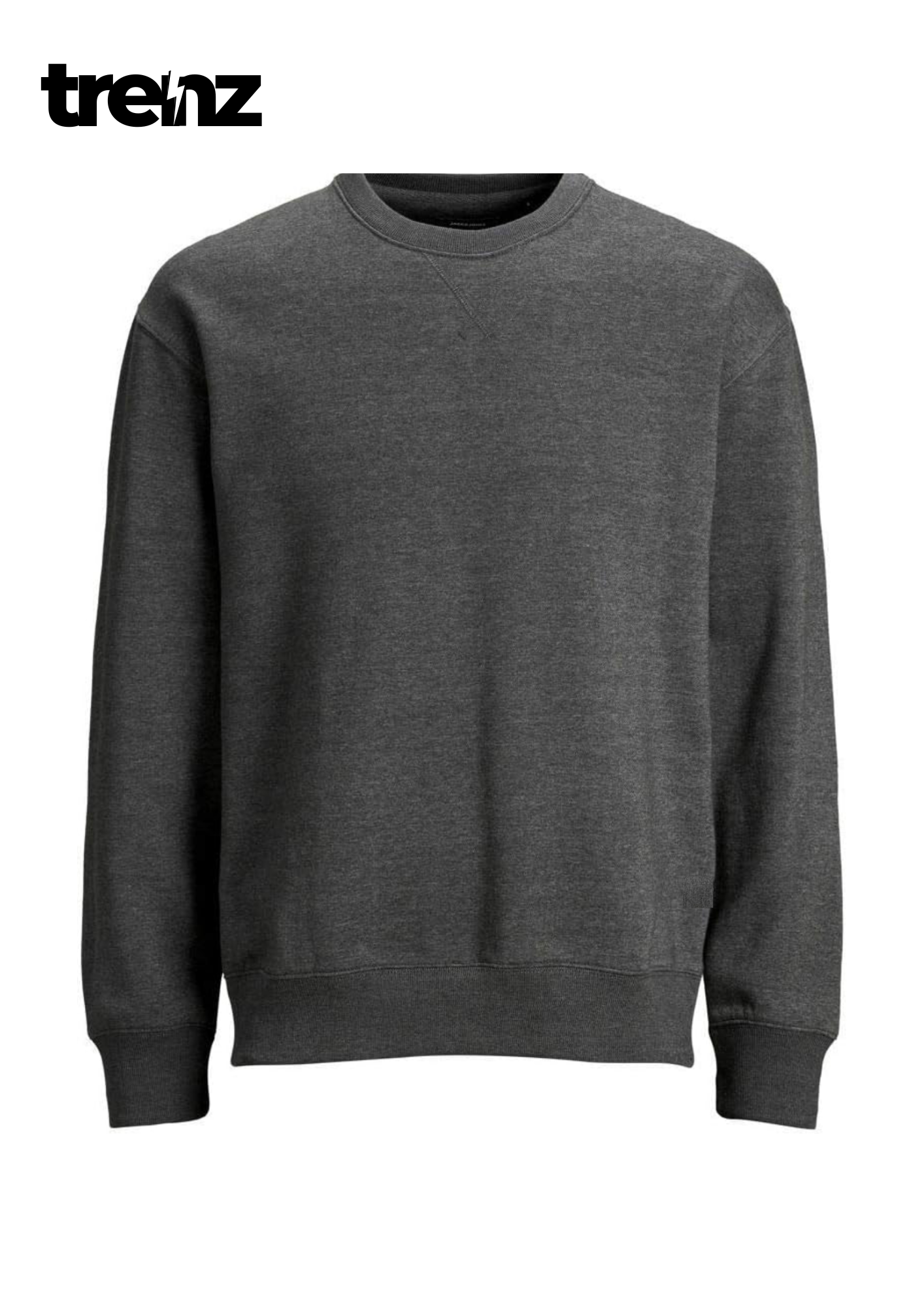 Dark Gray Cotton Casual Sweatshirt