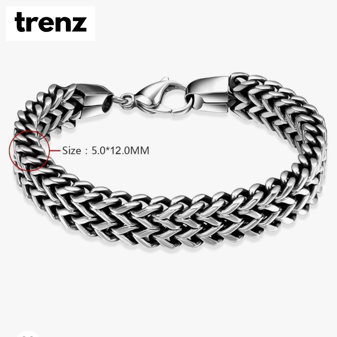 Vintage Titanium Steel Chain Bracelet for Men