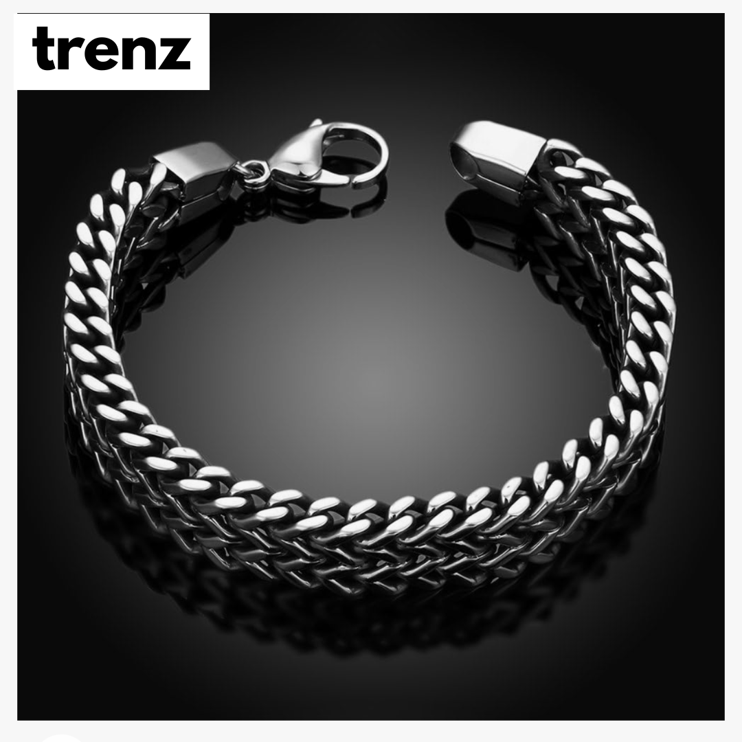 Vintage Titanium Steel Chain Bracelet for Men