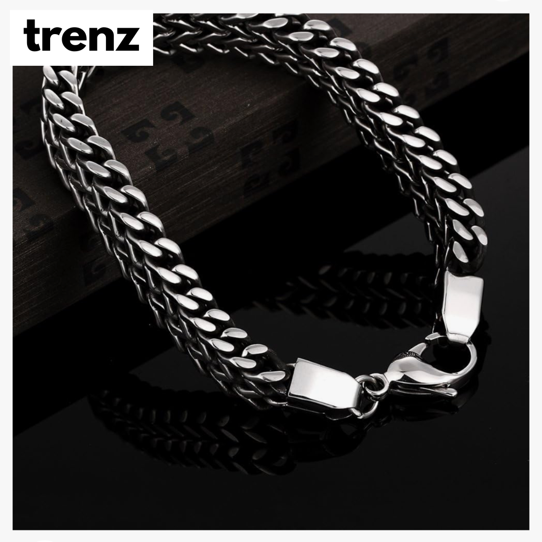 Vintage Titanium Steel Chain Bracelet for Men