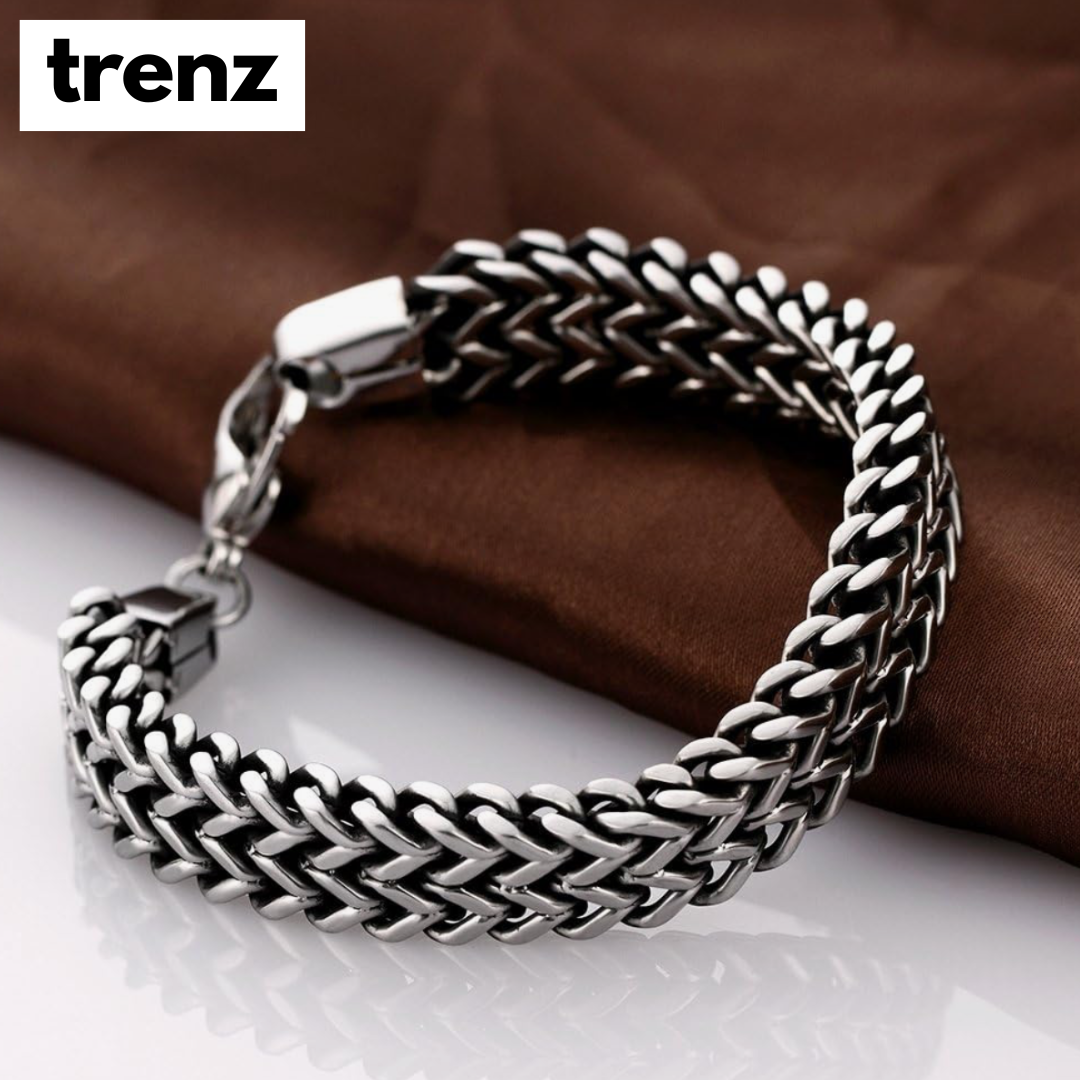 Vintage Titanium Steel Chain Bracelet for Men