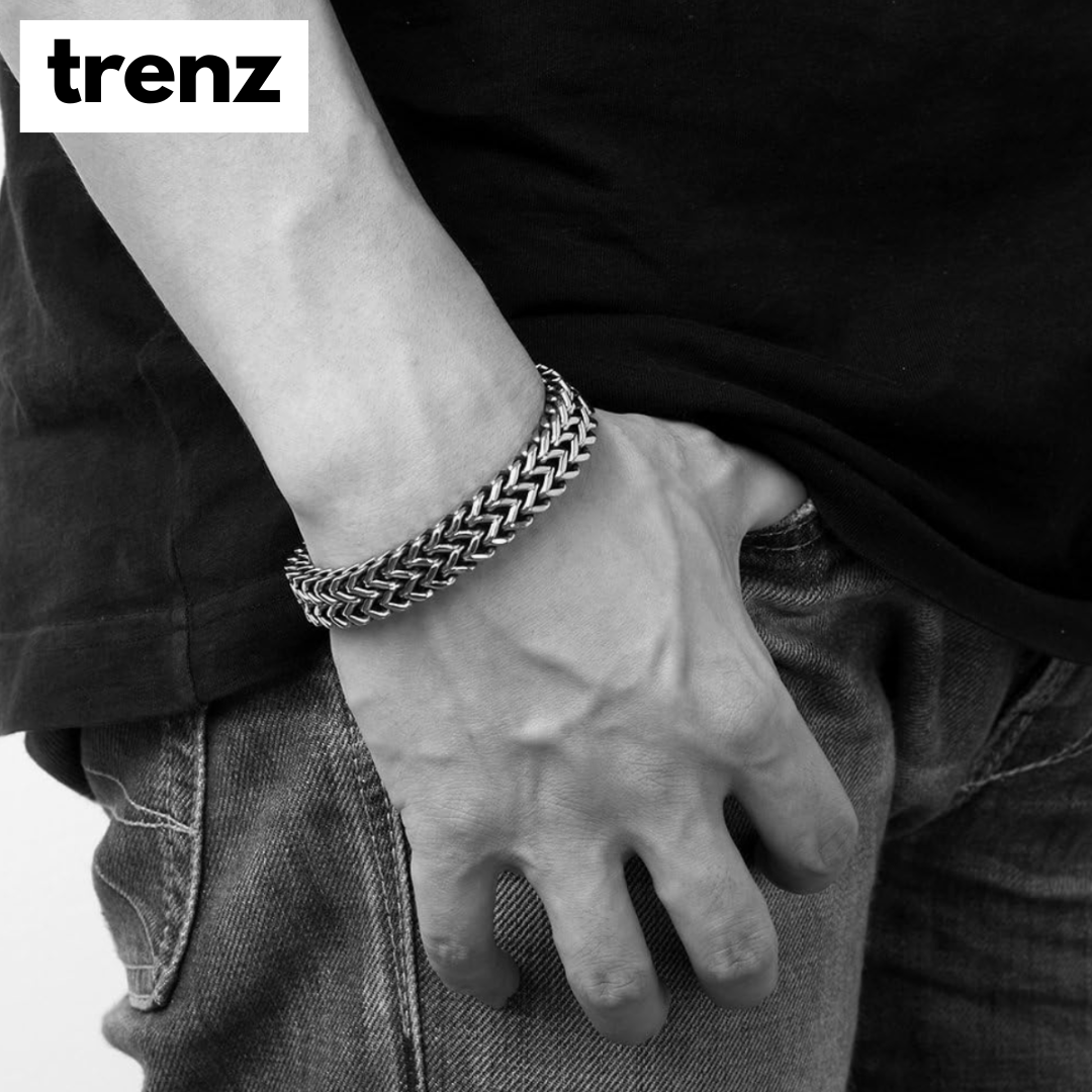 Vintage Titanium Steel Chain Bracelet for Men