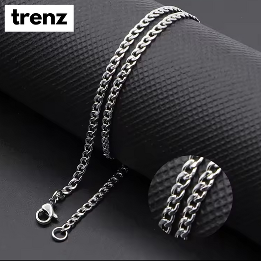 Silver Color Stainless Steel Chain Necklace