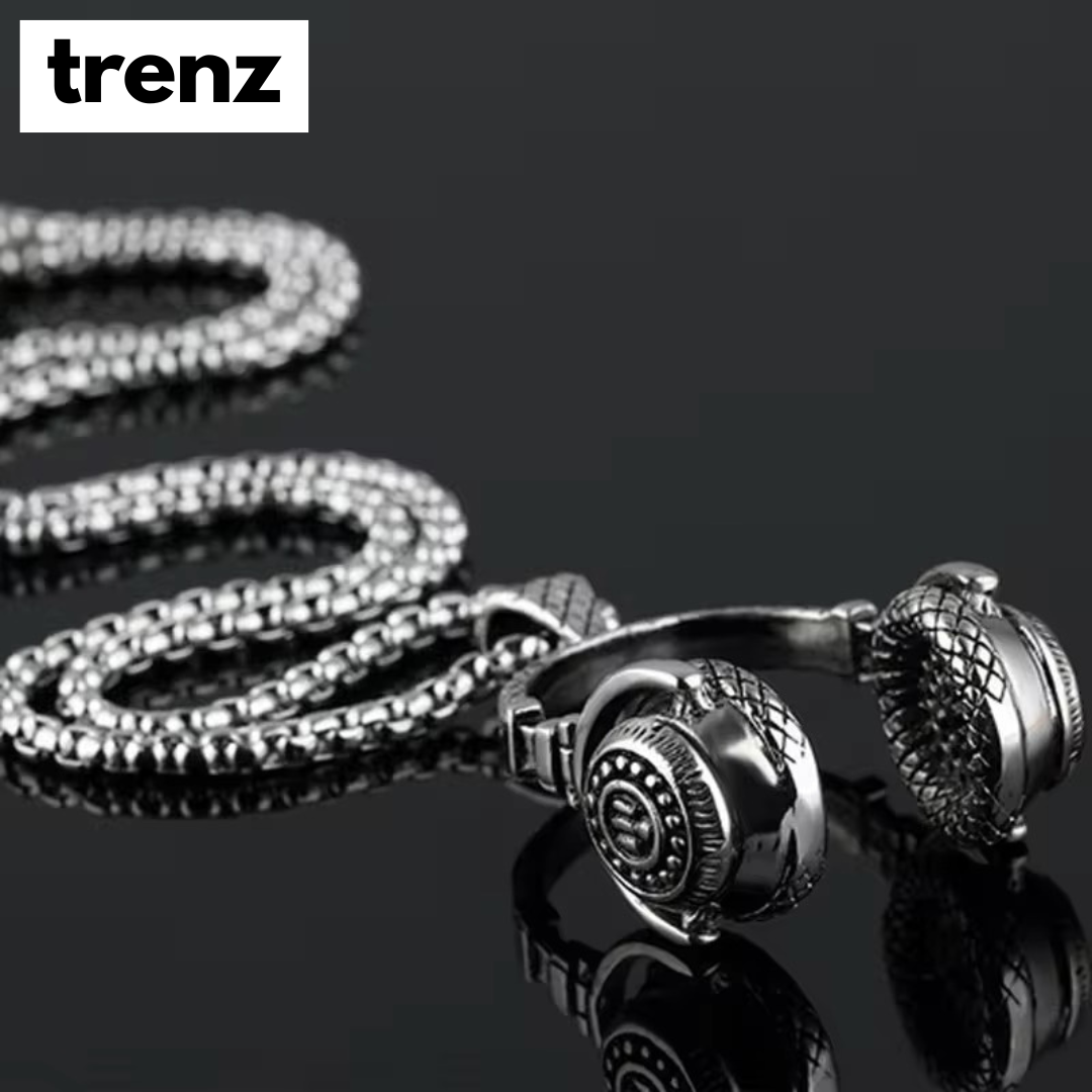 Headphone Pendant Necklace for Men