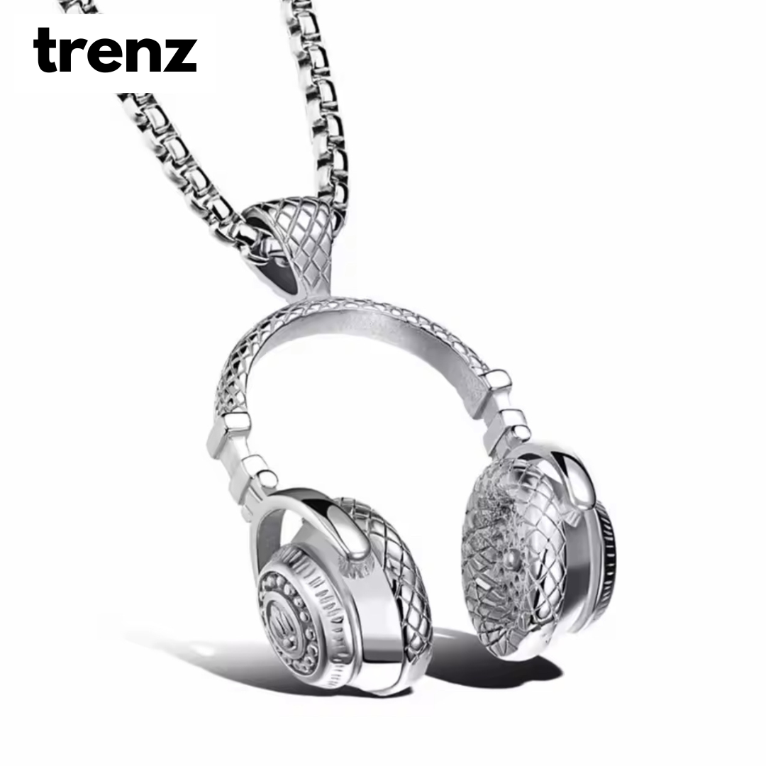 Headphone Pendant Necklace for Men