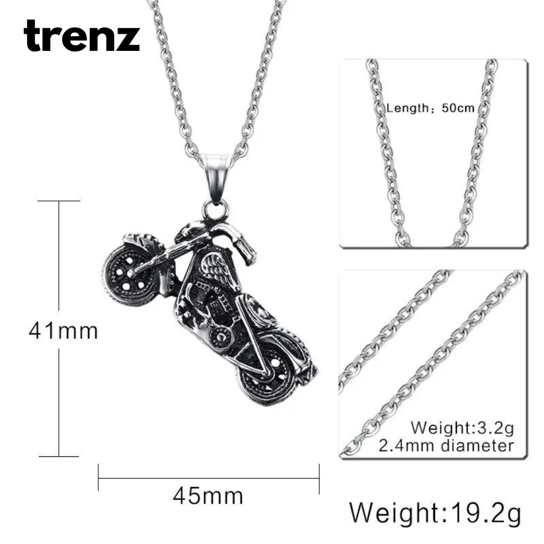 Motorbike Pendant Necklace - Ride in Style