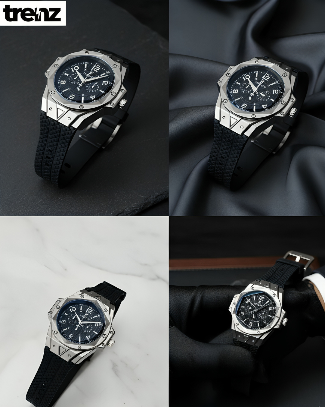 Elegant Men's Formal Analogue Watch - Leather Strap