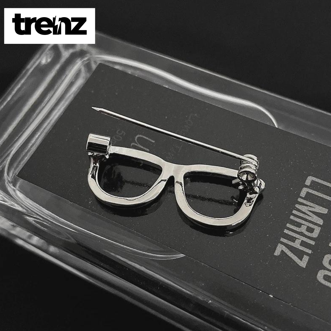 Premium Quality Glasses Brooch for Men's Suits